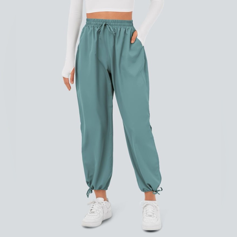 NWT Halara Breezeful High Waisted Drawstring Pocket Hem Quick Dry Casual Joggers